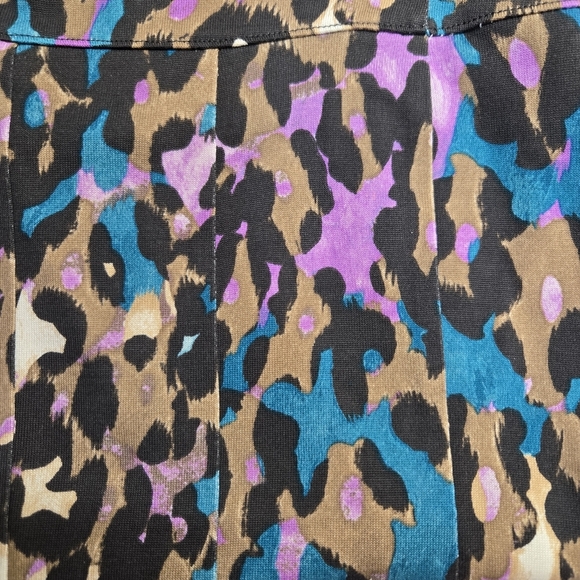 Diane Von Furstenberg Multicolor Leopard Print Pencil Skirt Size Small - Picture 9 of 9